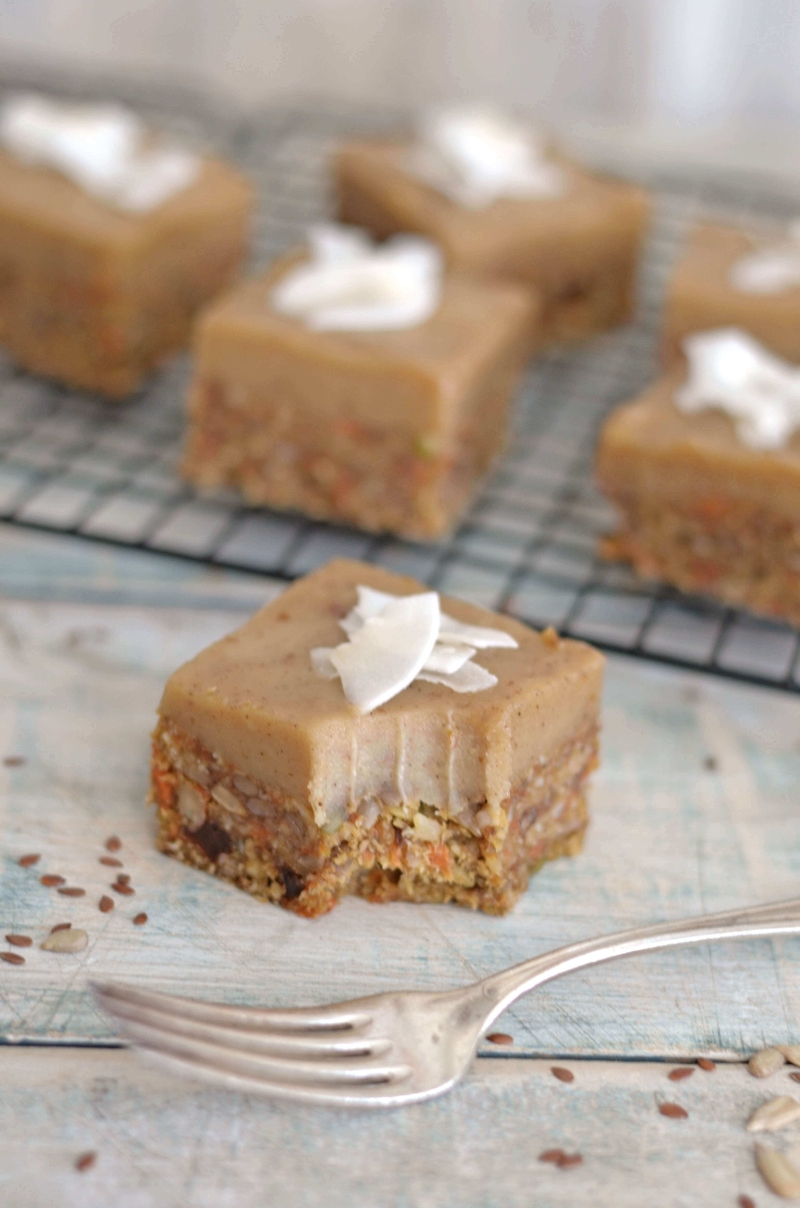 Raw Carrot Cake Protein Slice