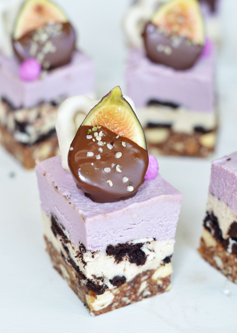 Ube Cheesecake Bites